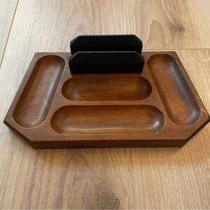 SWANK Men’s jewelry and wallet holder‎ wooden vintage